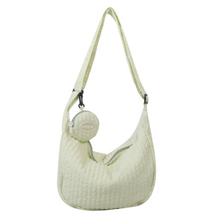 Etsy Cross-border Personalized Embroidered Girl's Western Style Cloud Puff Flower Shoulder Bag Women's Summer Canvas Simple Slant