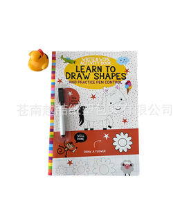 Design Drawing Book, Coloring Book, Drawing Practice, Erasable Red Book, Children's Copying Book, Fun Picture Recognition Exercise Book