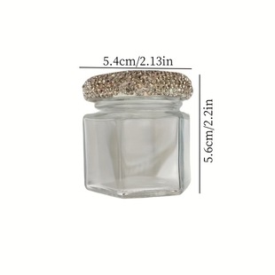 Diamond gold peas storage glass empty bottle transparent mini small objects save gold manufacturers directly for foreign trade hot money