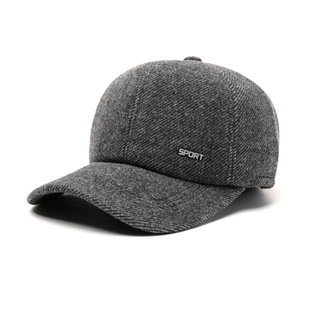 Middle-Aged and Elderly Men's Winter Hat Outdoor Cold-Proof Fleece-Lined Thickeneded Baseball Cap Dad and Grandpa Ear Protection Duck Tongue Cotton Hat