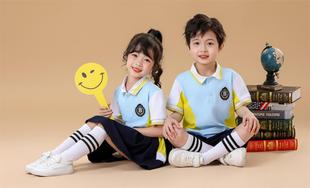 Cotton Children's T-Shirt Custom Printed logo Summer Short-sleeved School Uniform Kindergarten Primary School Group Class Clothes POLO Shirt