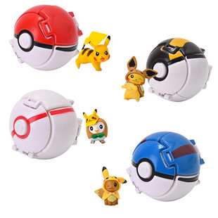 Pokémon Ball Touch двусторонний взрывающийся Pokémon Ball Pet Doll Toy Ball Pokémon Прямые продажи с фабрики