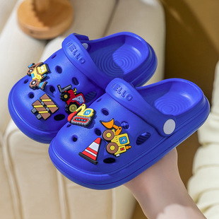 Children's Cave Shoes Girls' Summer New Household Non-slip Little Girl's Beach Shoes Breathable Baby's Outer Wear Sandals and Slippers