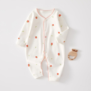 Newborn Baby Clothes All-in-Body Clothes Spring and Autumn Pure Cotton Boneless Hare Clothes Newborn Baby Spring Clothes Super Cute Baby Clothes
