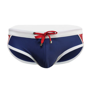 UXH new color matching triangle swimming trunks close-fitting sexy simple trend multi-color professional swimming trunks beach briefs men