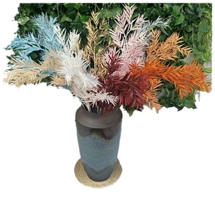 Factory supply plastic glue rime big bamboo leaves wedding simulation decoration wedding road flower arrangement with grass