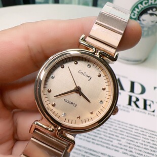 Steel Belt watch quartz movement mesh belt Women's Watch simple scale Korean style Southeast Asia hot selling folding buckle watch
