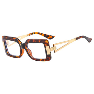 New era European and American style small box anti-blue light glasses metal leg frame fashion matching color trendy design