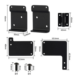 Creative 3D printer K1 max/k1c front door glass modification hinge 270 large angle accessories