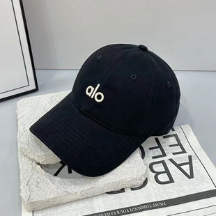 Hot-Selling Alo Soft-Top Casual Peaked Cap for Couples, Versatile Candy Color, Face-Showing, Small Sun Protection, Windproof Sun Hat