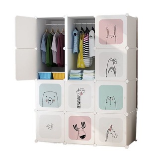 # Simple Wardrobe Home Bedroom Baby Children's Wardrobe New 2024 Bedside Small Room Wardrobe Set