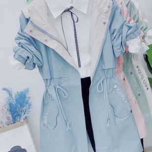 Fawn Coat Single Coat Lengthened Shirt and Small Black Pants with 3-piece Set Long New Women's Spring and Autumn