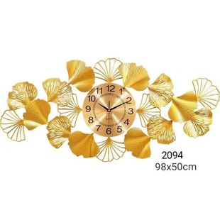 Iron wall clock foreign trade wholesale and retail cross-border e-commerce Amazon AliExpress mute decoration wall hanging can be affixed calibration