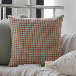 Vintage Green Pillow Living Room Sofa Chenille Pillow Cover Pillow Cushion Bedroom Model Room Decorative Cushion
