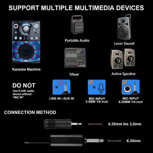 Cross-border handheld one-to-two rechargeable microphone outdoor audio live singing sound card household universal wireless microphone
