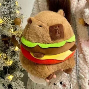 Hamburg Guinea Pig Plush Toy Doll Kapi Bala High Color Value Guinea Pig Doll Super Soft Pillow Birthday Gift for Women