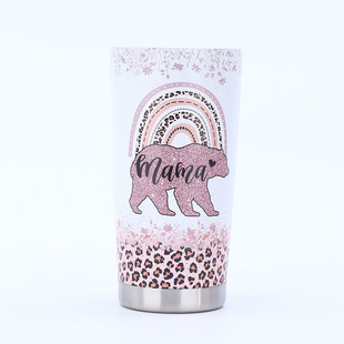 Amazon 5D печать 20oz Cup Cup креативный 304 из нержавеющей стали термочашка на открытом воздухе портативный автомобильный ледяной кубок