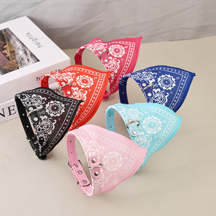 Factory Direct Printing Scarf Pet Collar Supplies Cat Collar Small Medium Large Dog Leather Dog Collar