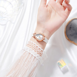 Watch Women's Fashion Simple Style Watch Women's Light Luxury Elegant Belt Quartz Women's Watch Support One Piece Hair