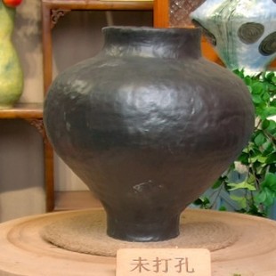 Jingdezhen Handmade Flower Pot Flower Vase Home Tea Room Simple High-end Ornaments Living Room Green Planting Flower Arrange Ceramic Vase