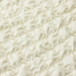 Embroidered fabric wholesale 300t spring spinning beige clouds pleated luggage fabric elastic clip cotton embroidered fabric