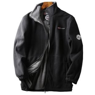 Export Norway Fleece Coat fleece-lined Thickened Top Outdoor Cold-proof Double-sided Fleece Jacket for Men and Women Couple