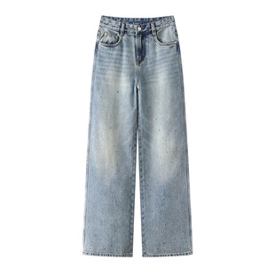 presale 2025 Spring New Retro Diamond Straight Jeans MBE1JEN003