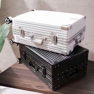 Luggage Case Universal Wheel Tie Rod Password Box Student Retro Suitcase Female Korean-style Large Capacity Aluminum Box