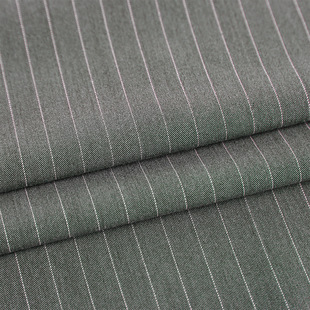 Dyeing TR 1CM strip suit fabric TR weft elastic suit fabric spring and autumn suit fashion casual pants surface