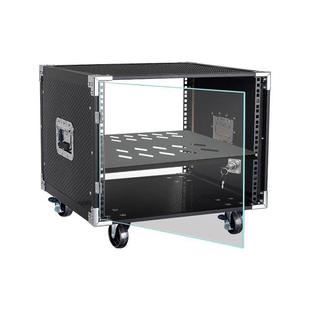 Customizable Football Pattern Power Amplifier Cabinet Home 12Uktv Audio Flight Case Removable Mixer 16U Rack