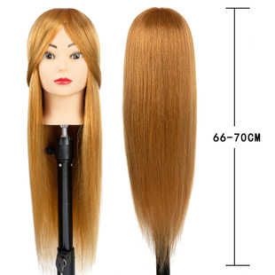 Mixed Hair Instructor Head Mold Coil Hair Twister Head Hot Roll Mold Head Hairdressing Exercise Head Mold