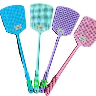 Hot sale plastic fly swatter pp new material household non-rotten manual lengthened handle fly killer mosquito swatter wholesale