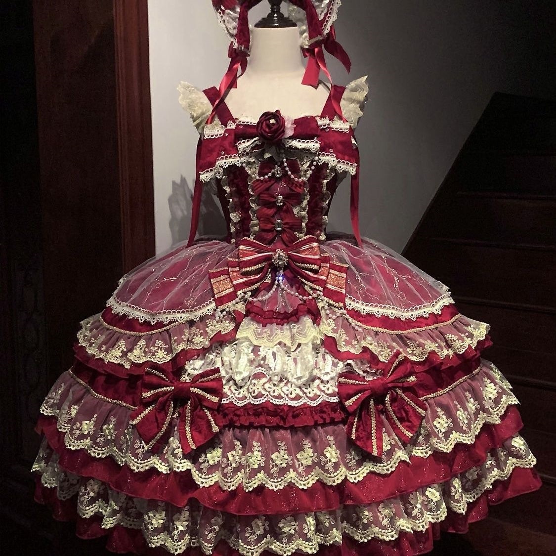 Crown of Gems Original Design Lolita Dress Doll-Like Jsk Lolita Suspender Dress Summer