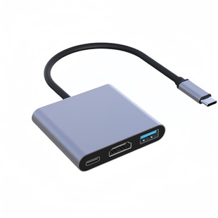 TYPE-C в HDMI три-в-одном 4K переходной кабель-конвертер Type-C в HDMIUSB HD кабель док-станция