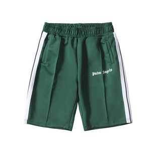 Summer Angels Broken Bear Yoga Striped Ribbon Casual Sports Shorts Side Bar Men's and Women's Student School Pants