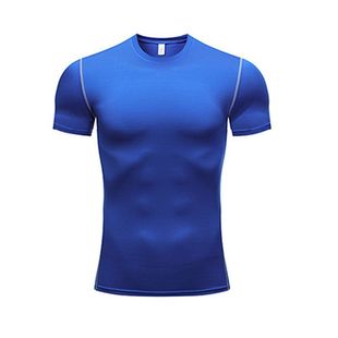 Sports Fitness Short-sleeved Men's Quick-drying Basketball Training Base Shirt Running Breathable Tight Clothes T-shirt Casual Quick-drying Clothes