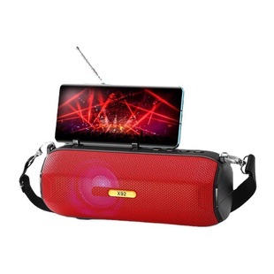 X92 shoulder strap type Bluetooth speaker phone stand portable outdoor speaker led night light mini stereo
