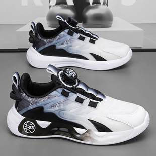 Summer Breathable Men's Shoes 2024 New Deodorant Student Sports and Leisure Large Size 46 Youth Mesh Dad Mesh Shoes