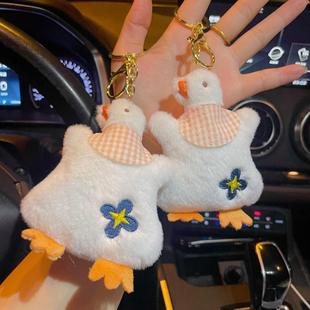 Cartoon plush big goose doll pendant cute scarf big goose doll bag pendant scarf slippers accessories wholesale