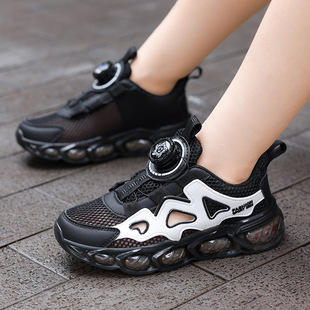 Jinjiang Single Net Boys' sneaker Summer Breathable Children's Single Net Shoes Large Children's Hollow Out Boys' Dad Shoes