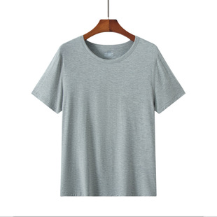 Modal Men's Crewneck T-shirt Summer Home Sports Sleep All-match Short-sleeve
