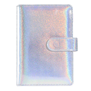 Cross-Border A6 Loose-Leaf Budget Book Color Picture Printing Notebook Leather Pu Hand Ledger Binder Hand Ledger