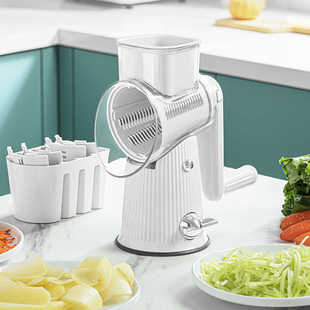 Crystal Chef многофункциональный барабанный овощной резак белый