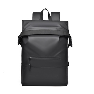 New Fashion Cool Backpack Men's High-end Sense Casual Travel Bag Folding Roll-up Backpack Outdoor Casual Bag