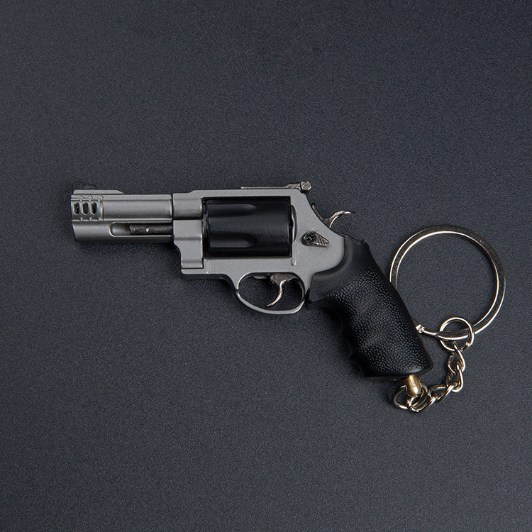 Mini Replica Model Accessories Disassembly M500 Small Revolver Alloy Assembly Mini Toy Keychain 7.5cm Long