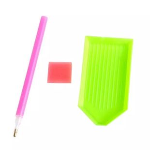 Diamond painting tool point drill pen set diamond painting glue cross stitch point drill tool Foreign Trade Point drill plate