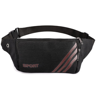 Outdoor new canvas personal waist bag mobile phone cash register stall coin purse men's diagonal chest bag manufacturers wholesale
