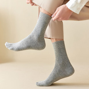 Zhuji socks autumn and winter cotton men's socks men's socks cotton socks double needle antibacterial sports naked ammonia stockings