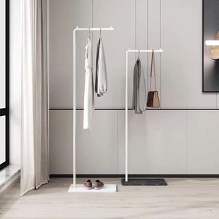 Nordic Style Clothes Hanger Floor-Standing Bedroom Simple Household Storage Rack Light Luxury Modern Rod-Style Internet Popular Ins Coat Rack