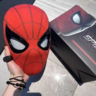 Чехол на голову Gewen Spider-Man, сенсорная светоизлучающая маска COS, вертикальная Вселенная, детский головной убор Spider-Man